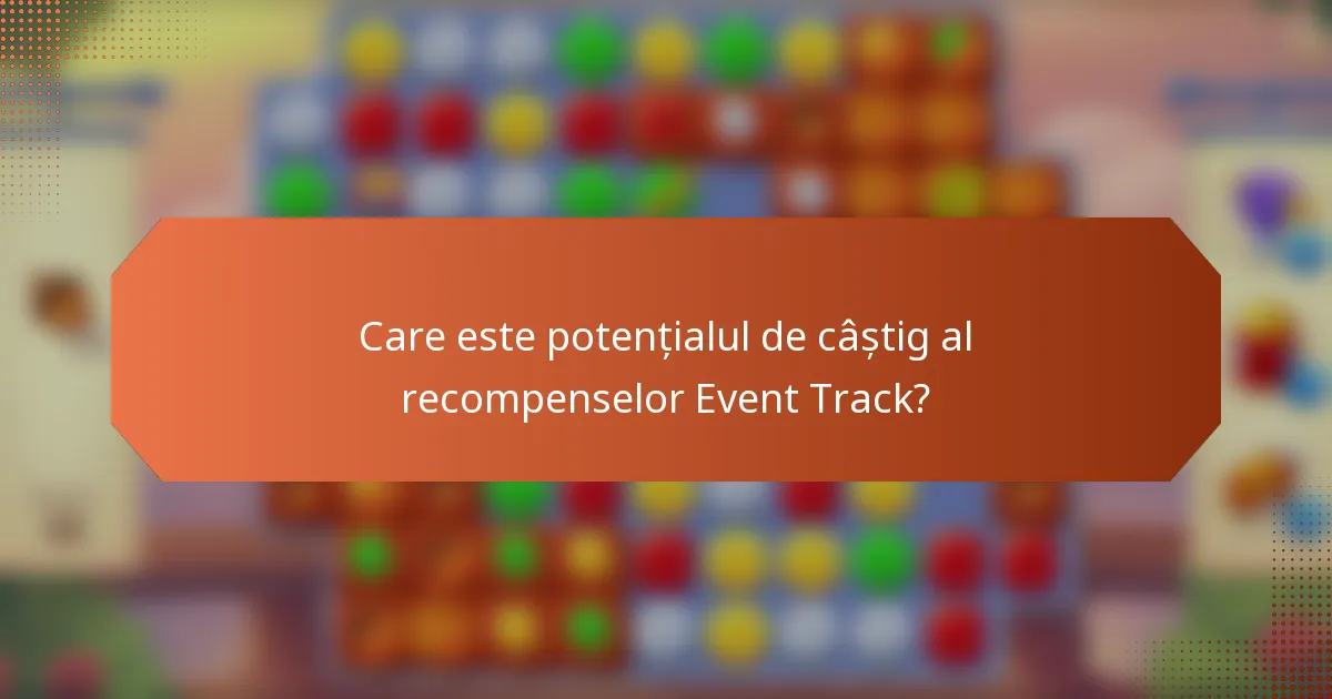 Care este potențialul de câștig al recompenselor Event Track?