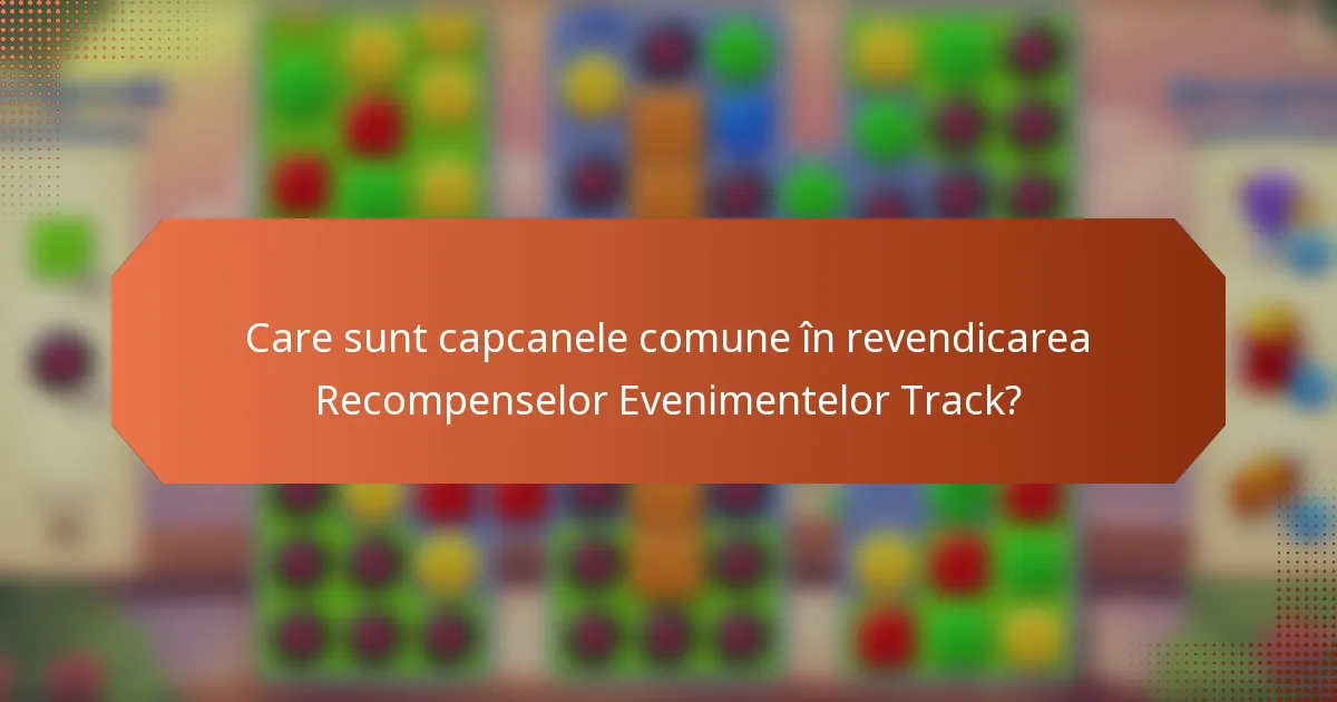 Care sunt capcanele comune în revendicarea Recompenselor Evenimentelor Track?