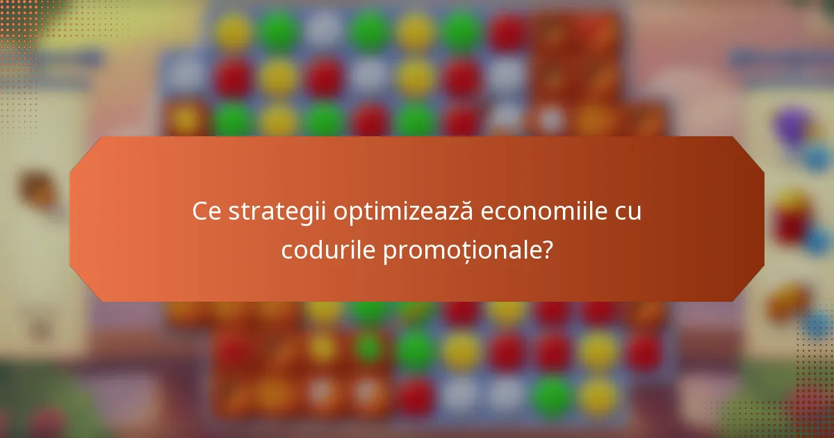 Ce strategii optimizează economiile cu codurile promoționale?