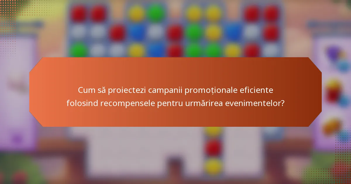 Cum să proiectezi campanii promoționale eficiente folosind recompensele pentru urmărirea evenimentelor?
