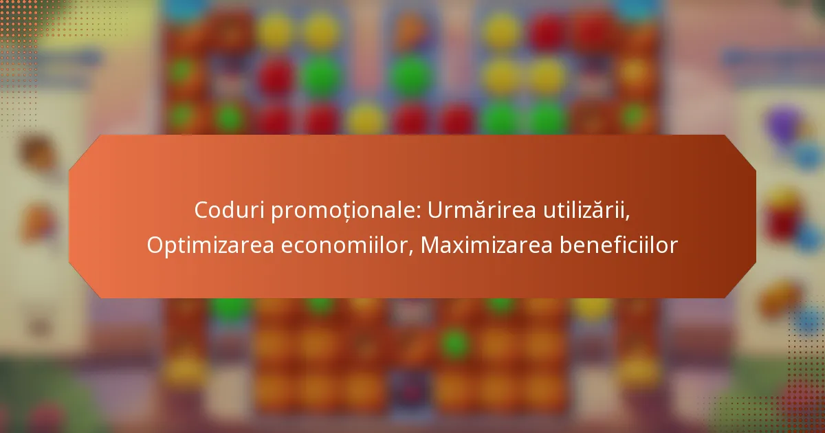 Coduri promoționale: Urmărirea utilizării, Optimizarea economiilor, Maximizarea beneficiilor