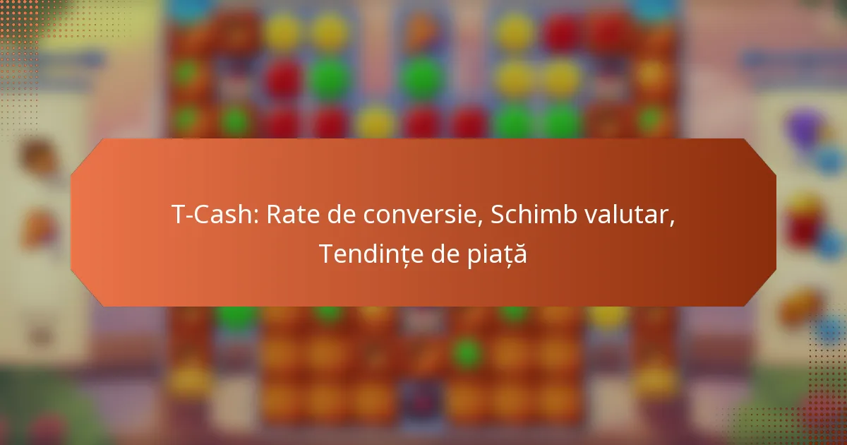 T-Cash: Rate de conversie, Schimb valutar, Tendințe de piață